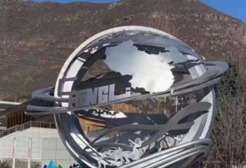 地球儀雕塑提供，多彩藝術，鏡面地球儀雕塑通用