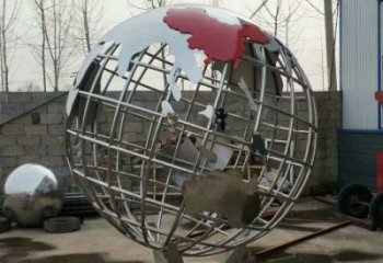 地球儀雕塑制造商，城市雕塑，鏡面地球儀雕塑觀賞型