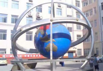 地球儀雕塑觀賞型，廣場系列，現(xiàn)代地球儀雕塑廠家優(yōu)選