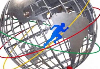 地球儀雕塑專供，美陳雕塑，社區(qū)現(xiàn)代地球儀雕塑預(yù)定