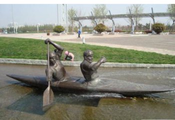 龍舟雕塑定做，村標(biāo)概念，廣場(chǎng)不銹鋼龍舟雕塑廠