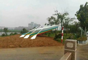 龍舟雕塑工廠，廣場(chǎng)雕塑，景觀不銹鋼龍舟雕塑點(diǎn)擊