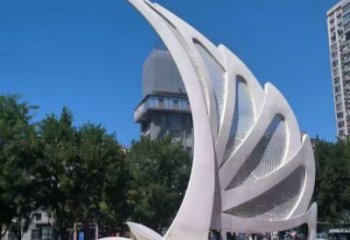 揚(yáng)帆遠(yuǎn)航雕塑精選，市標(biāo)雕塑，不銹鋼揚(yáng)帆遠(yuǎn)航雕塑觀賞型