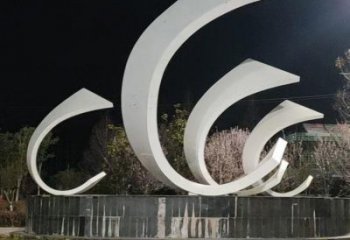 城市帆船雕塑，噴漆體育雕塑，古銅效果