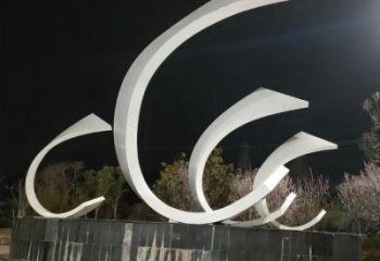 庭院帆船雕塑，鍍金歐式雕塑，噴漆形式