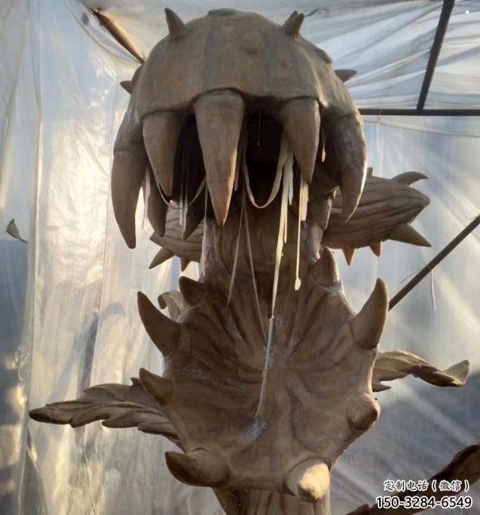 食人花雕塑制作選用，景區(qū)案例，抽象植物制造商