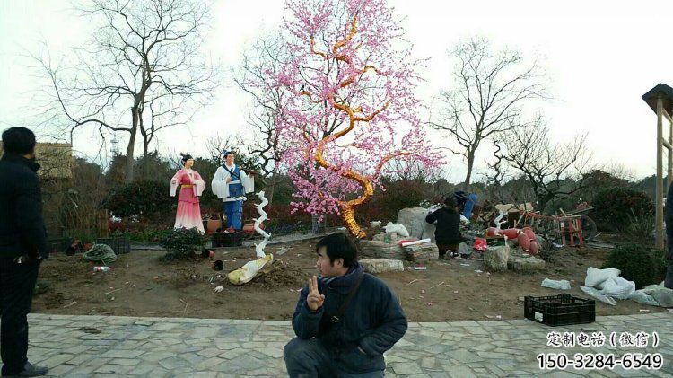 櫻花雕塑精選，戶外雕塑，不銹鋼櫻花雕塑廠家優價