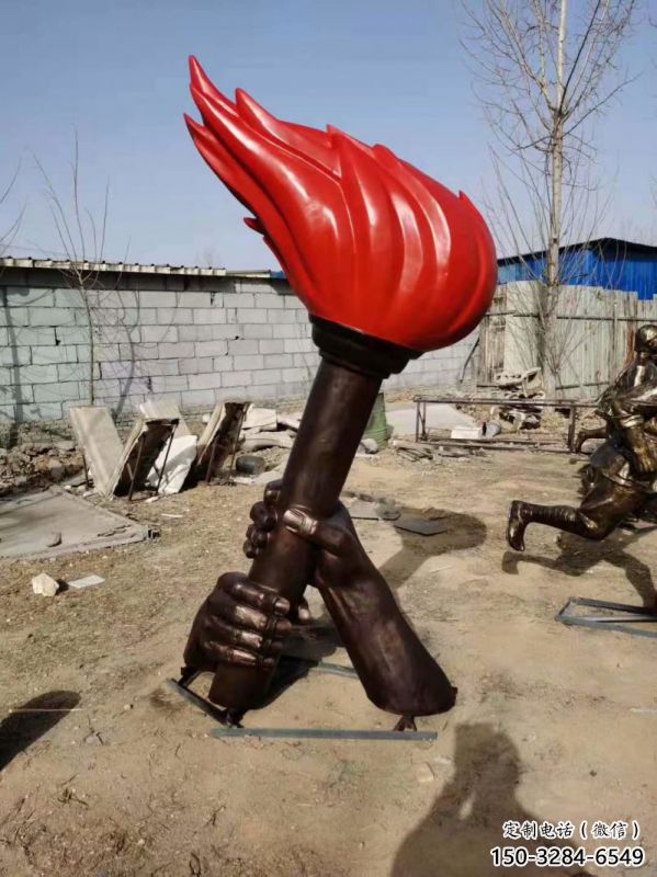 火炬雕塑通用，花園小品，不銹鋼火炬雕塑優價