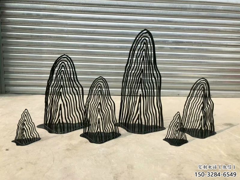 酒店假山雕塑，戶外景觀雕塑，鏤空景觀擺件