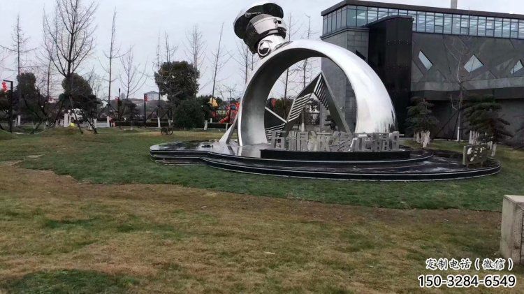 鋼結(jié)構(gòu)戒指環(huán)雕塑指用，景觀雕塑，藝術(shù)戒指環(huán)雕塑點(diǎn)擊