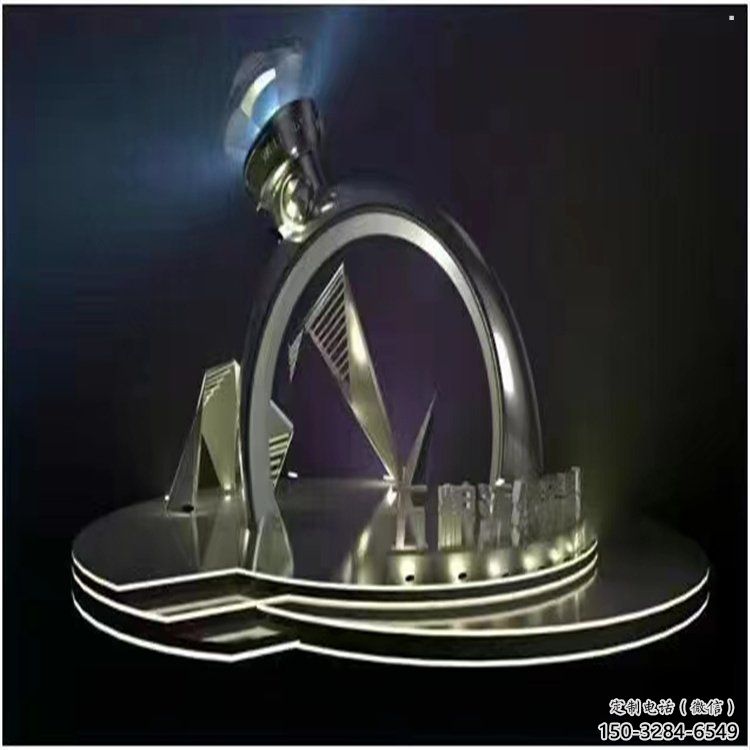 景觀鉆戒雕塑批發，拉絲工藝，景觀鉆戒雕塑承接