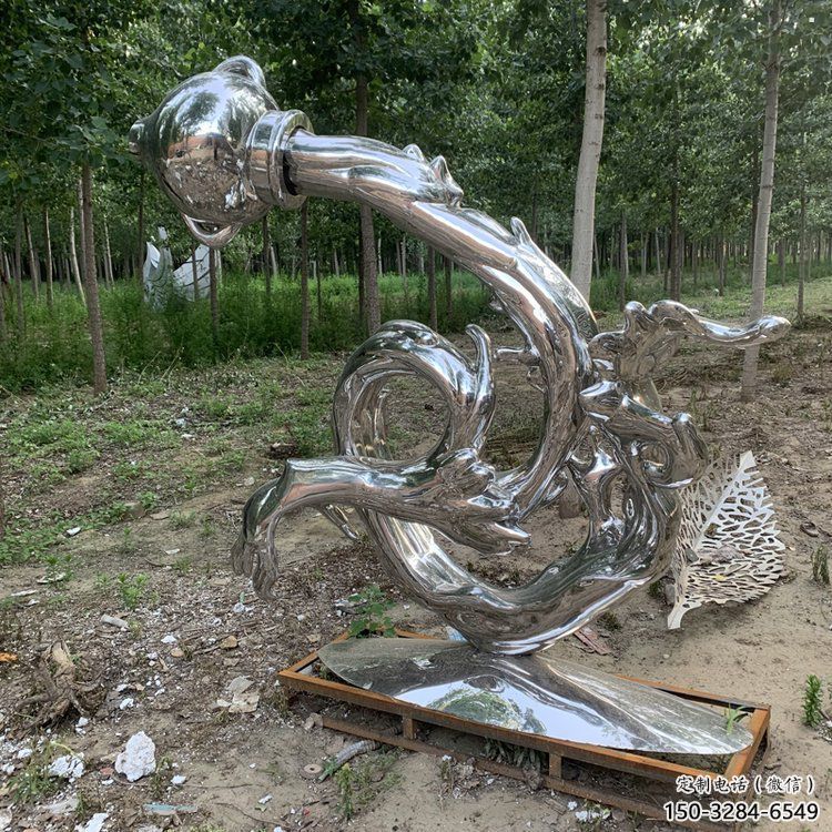 浪花雕塑生產(chǎn)，廣場(chǎng)雕塑，浪花天壺雕塑展品