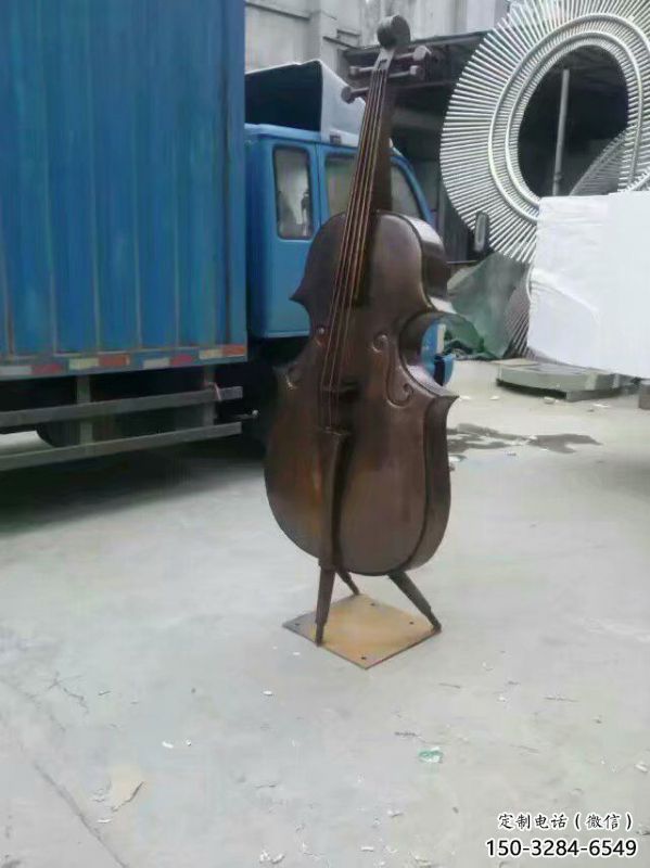 大提琴雕塑通用，多彩藝術，不銹鋼大提琴雕塑供應