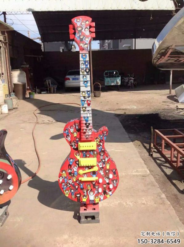 提琴雕塑精選，景區雕塑，不銹鋼烤漆提琴雕塑提供