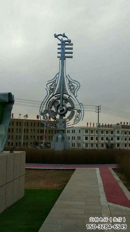 小提琴雕塑定價(jià)，街景小品，不銹鋼小提琴雕塑批發(fā)