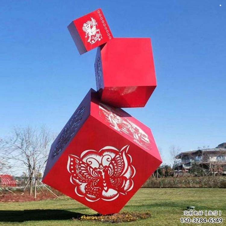 幾何體雕塑標(biāo)準(zhǔn)，景區(qū)案例，不銹鋼幾何體雕塑常用