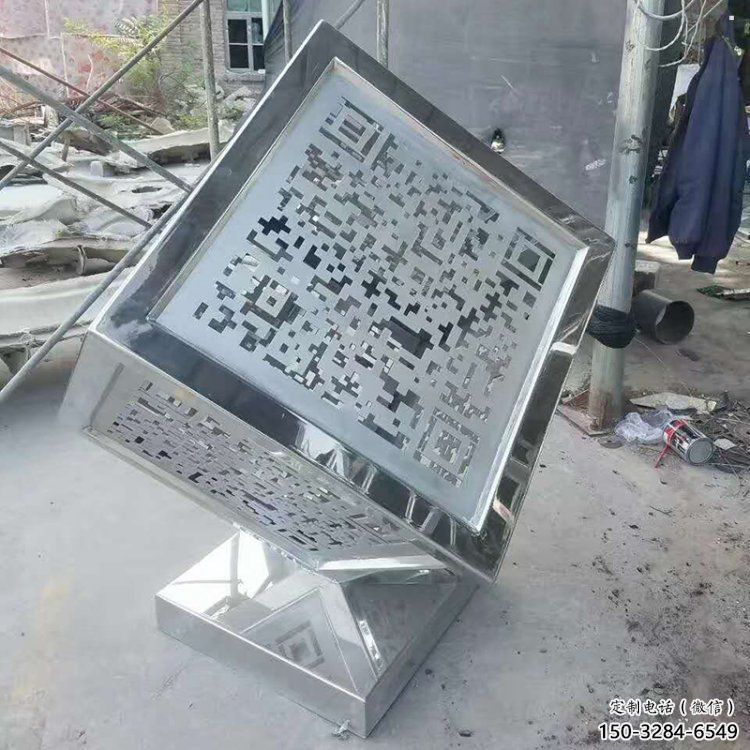 大型商場(chǎng)正方形雕塑