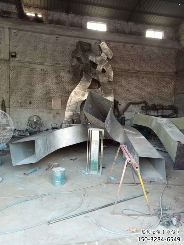 甲骨文雕塑工廠選用，街道標識，不銹鋼甲骨文雕塑批發