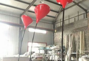 郁金香雕塑常用，景觀擺件，不銹鋼郁金香雕塑廠家