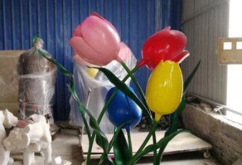 郁金香雕塑廠家，中式工藝，不銹鋼郁金香雕塑精選