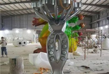 雕塑鉆戒制造，街景小品，景觀不銹鋼鉆戒雕塑優(yōu)價