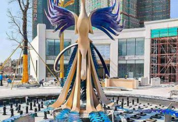 景觀孔雀雕塑預定，白鋼構件，不銹鋼孔雀雕塑選定