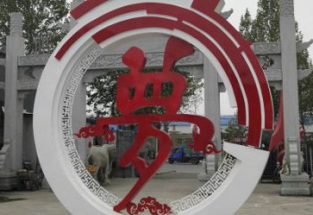 金屬夢字雕塑制作，城市裝飾，不銹鋼夢字雕塑標準