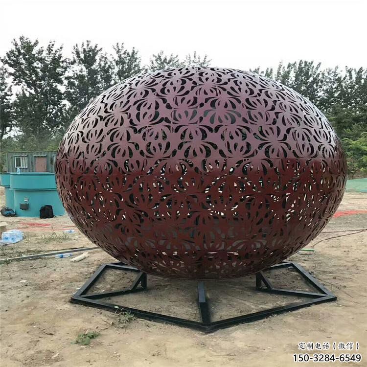 鏤空球雕塑標(biāo)準(zhǔn)，透雕系列，烤漆鏤空球雕塑精選