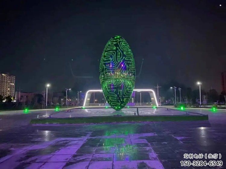 燈光球雕塑供需，多彩藝術(shù)，不銹鋼燈光球雕塑制造商