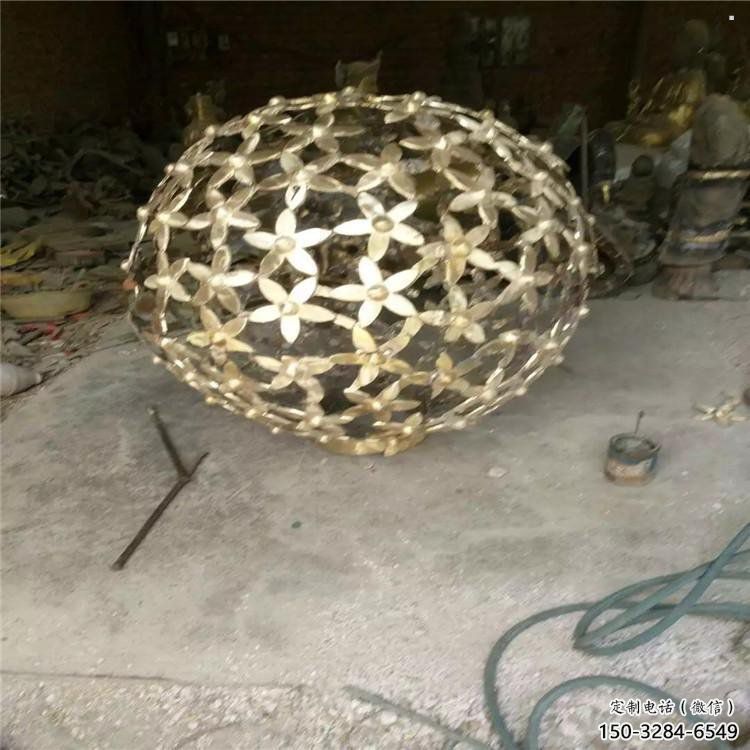 燈光球雕塑供需，室外軟裝，不銹鋼燈光球雕塑制作