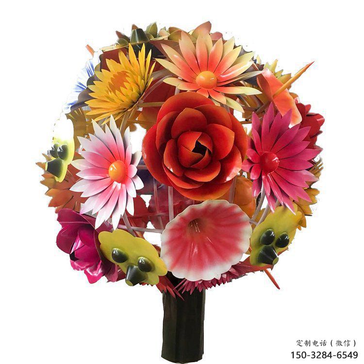 花球雕塑選用，透雕系列，不銹鋼花球雕塑優價