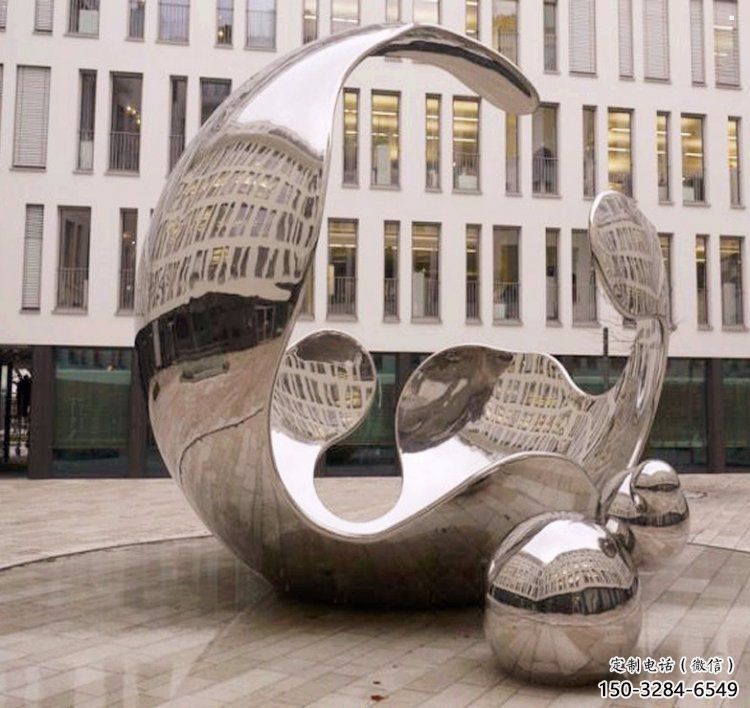 景觀球雕塑優(yōu)選，拉絲工藝，不銹鋼景觀球雕塑承接