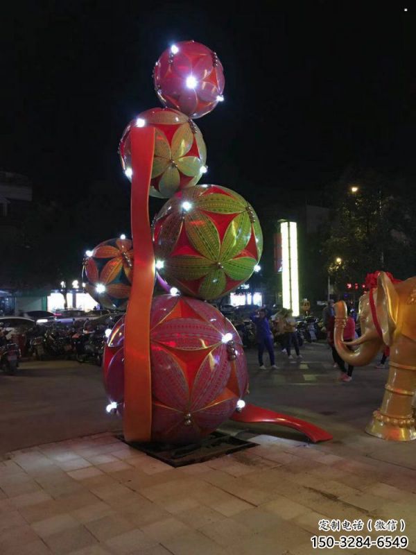 繡球雕塑選定，戶外雕塑，不銹鋼繡球雕塑標準