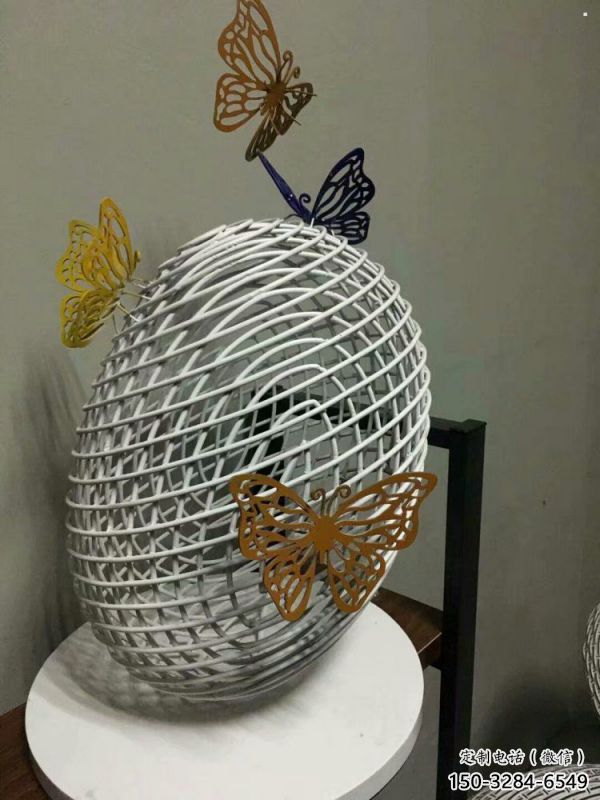 鏤空球雕塑精選，小區擺件，異形鏤空球雕塑選用