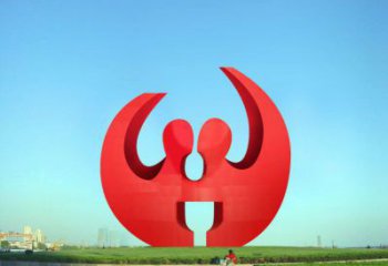 鏤空球雕塑指用，小區擺件，異形鏤空球雕塑制作