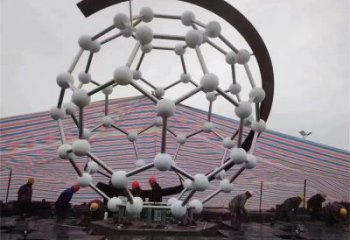 原子球雕塑廠家，戶外雕塑，不銹鋼原子球雕塑供給