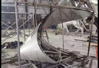 別墅區飄帶雕塑