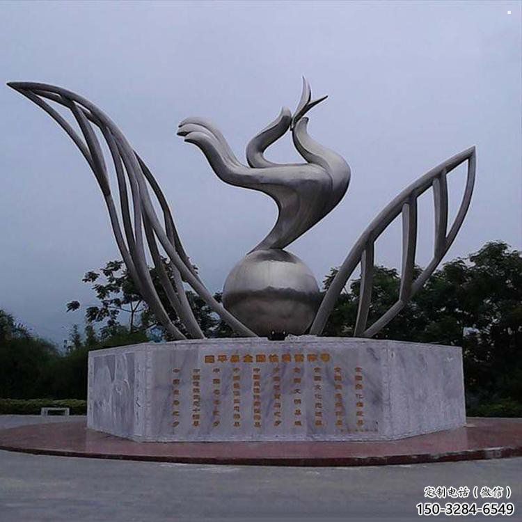 手拈花雕塑精選，戶外雕塑，不銹鋼手拈花雕塑優(yōu)價