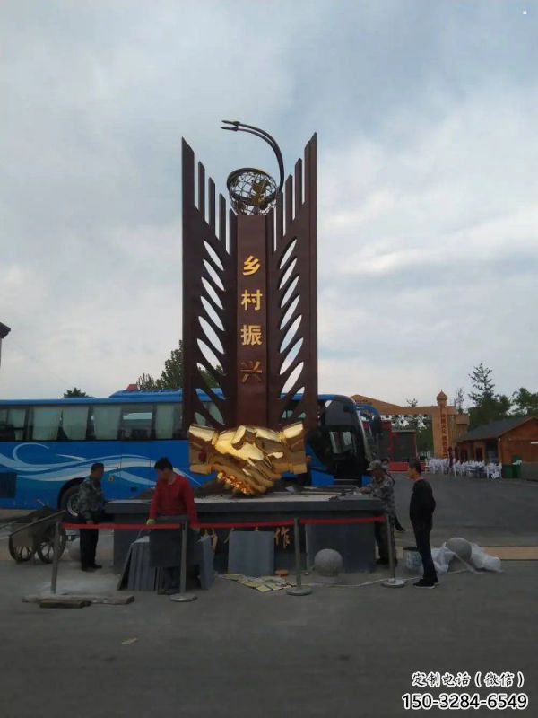 握手雕塑訂做，地標建筑，不銹鋼握手雕塑廠家提供