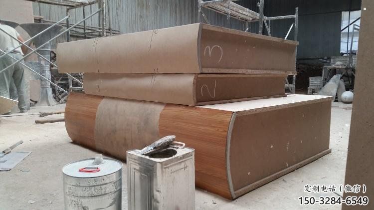 疊書雕塑提供，露天雕塑，鑄銅疊書雕塑生產承接