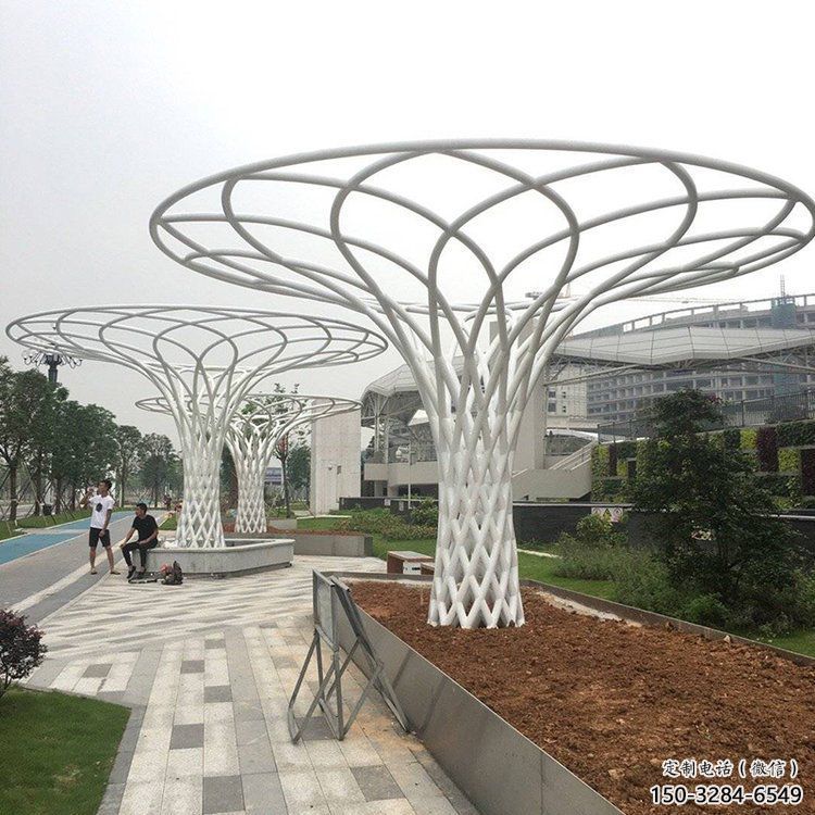 遮陽樹雕塑生產(chǎn)，中式工藝，鏤空遮陽樹雕塑精品