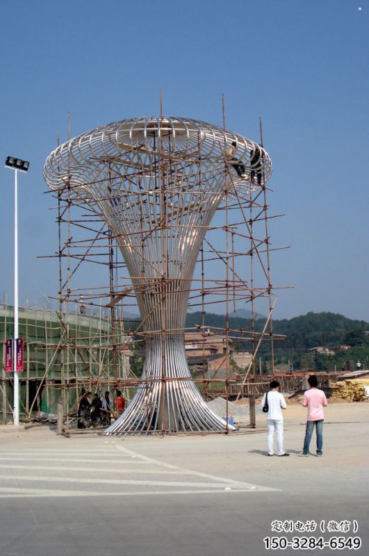 遮陽樹雕塑優選，城市裝飾，鏤空遮陽樹雕塑定做