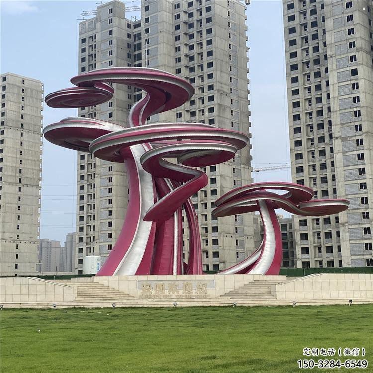 鏤空樹雕塑展品，景觀概念，烤漆鏤空樹雕塑優選