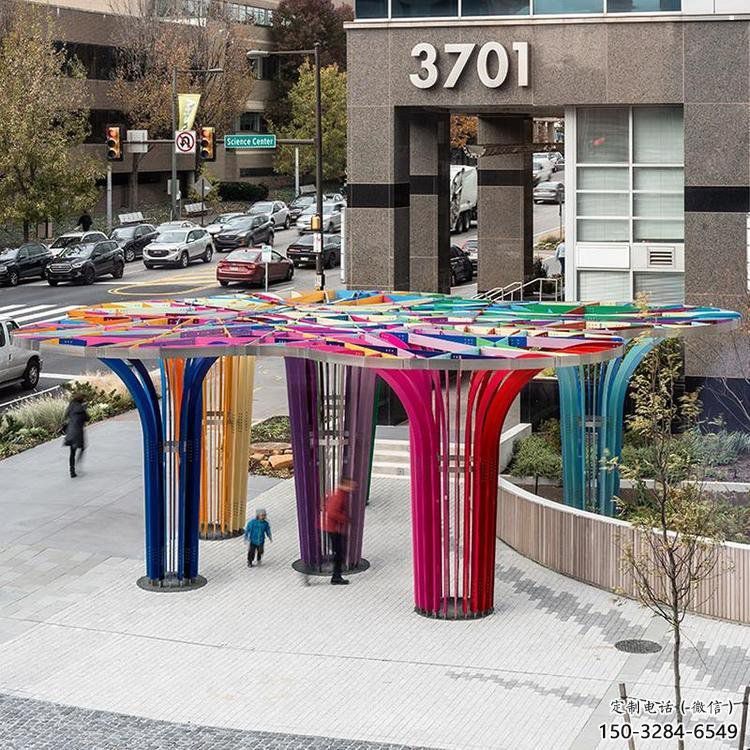 燈光樹雕塑選定，園林裝飾，大型燈光蘑菇樹雕塑公司