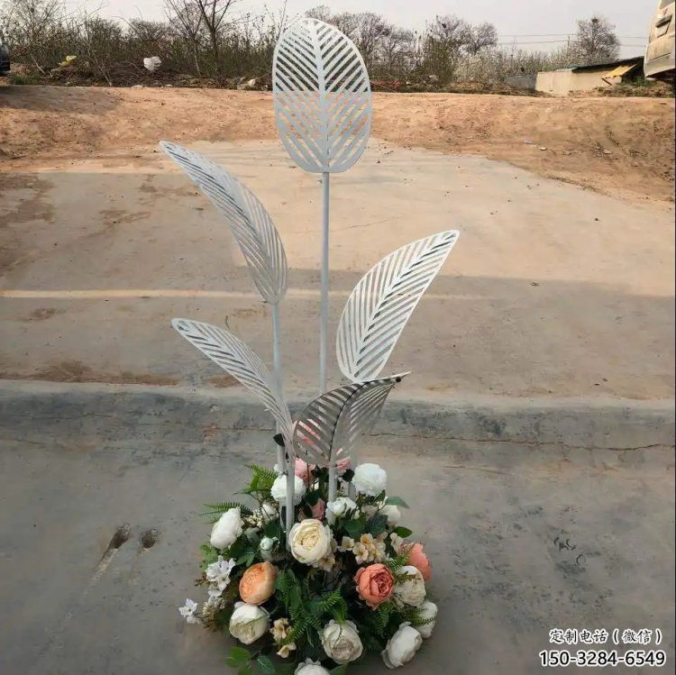 芭蕉葉雕塑供求，美陳雕塑，不銹鋼芭蕉葉雕塑制造
