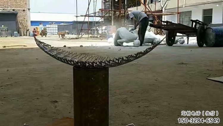 鏤空樹葉雕塑制作，公園小品，鏡面鏤空樹葉雕塑優選