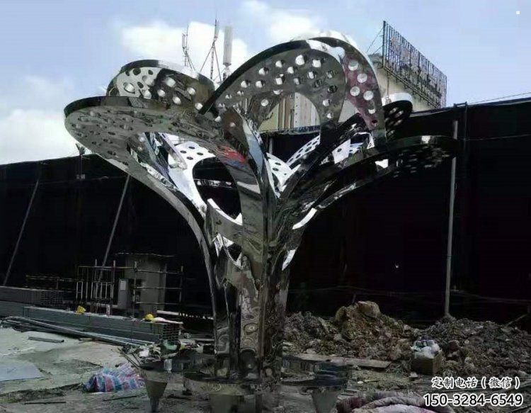 鏡面樹葉雕塑選用，透雕系列，現(xiàn)代不銹鋼鏡面樹葉雕塑優(yōu)價(jià)