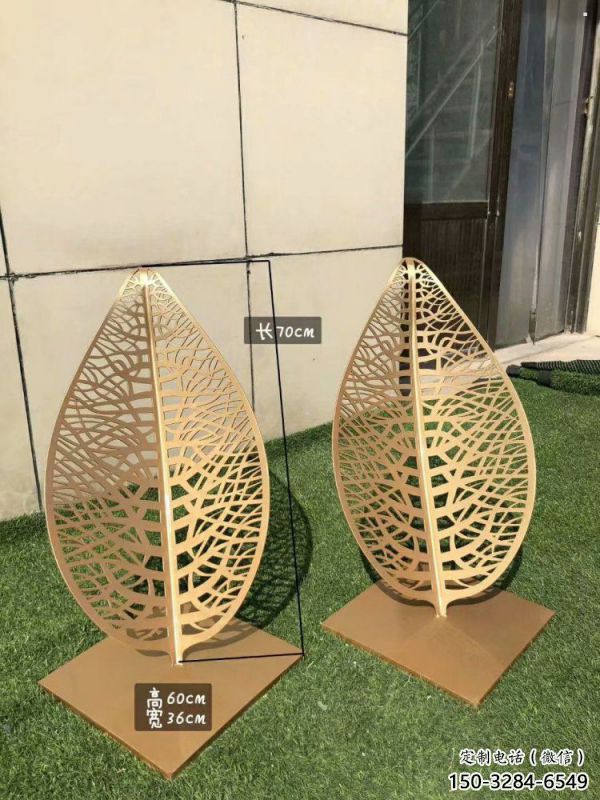 鏤空樹葉雕塑指用，小區雕塑，廣場鐵藝樹葉雕塑制作