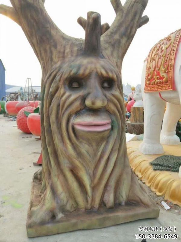 仿真樹(shù)雕塑服務(wù)商，城市裝飾，玻璃鋼仿真樹(shù)雕塑供給