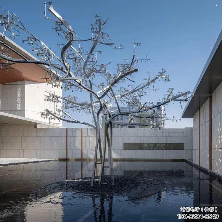 風鈴樹雕塑通用，鍛造工藝，不銹鋼風鈴樹雕塑通用